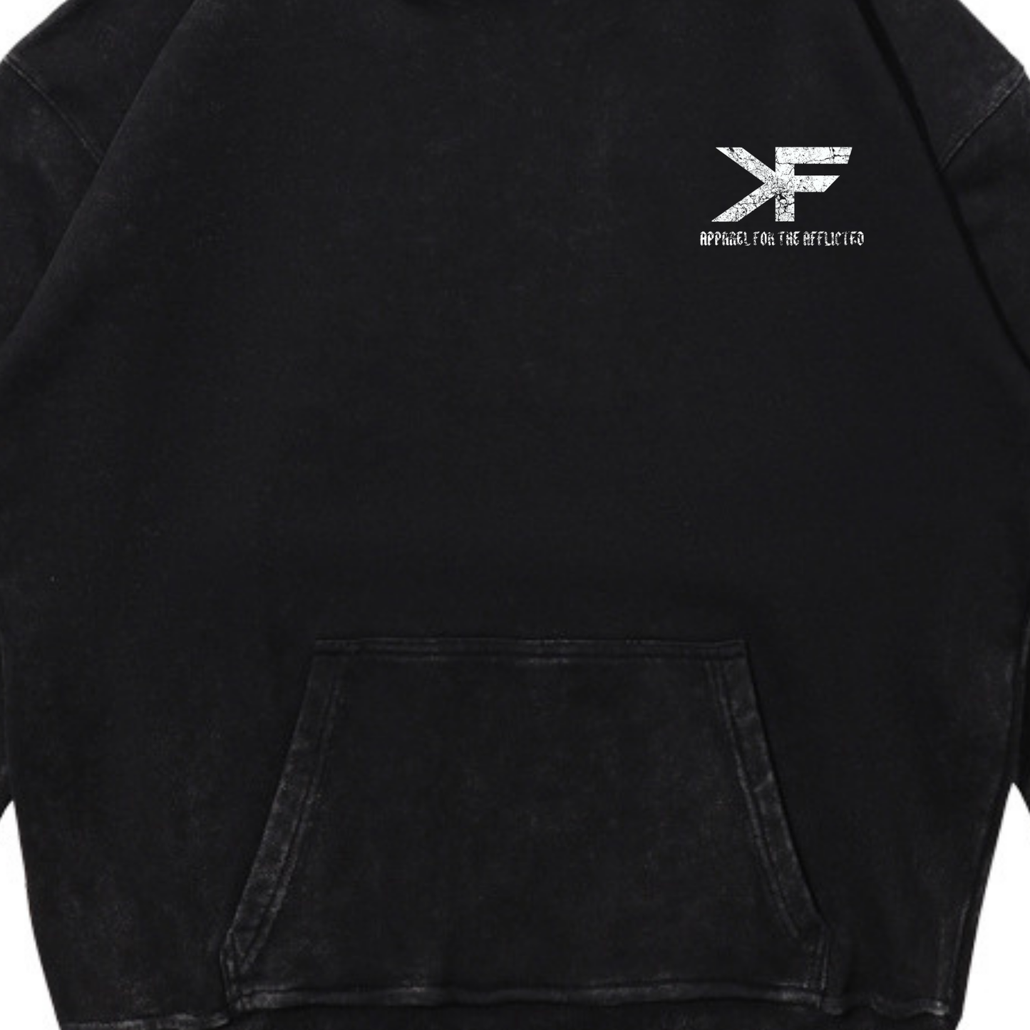 SOUL TAKER HOODIE ACID WASH BLACK