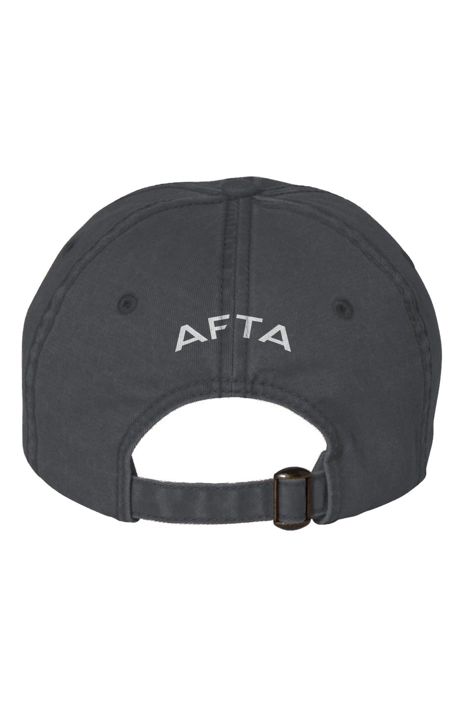 SIGNATURE - 'F' LOGO EMBROIDERED DAD CAP - WHITE ON BLACK