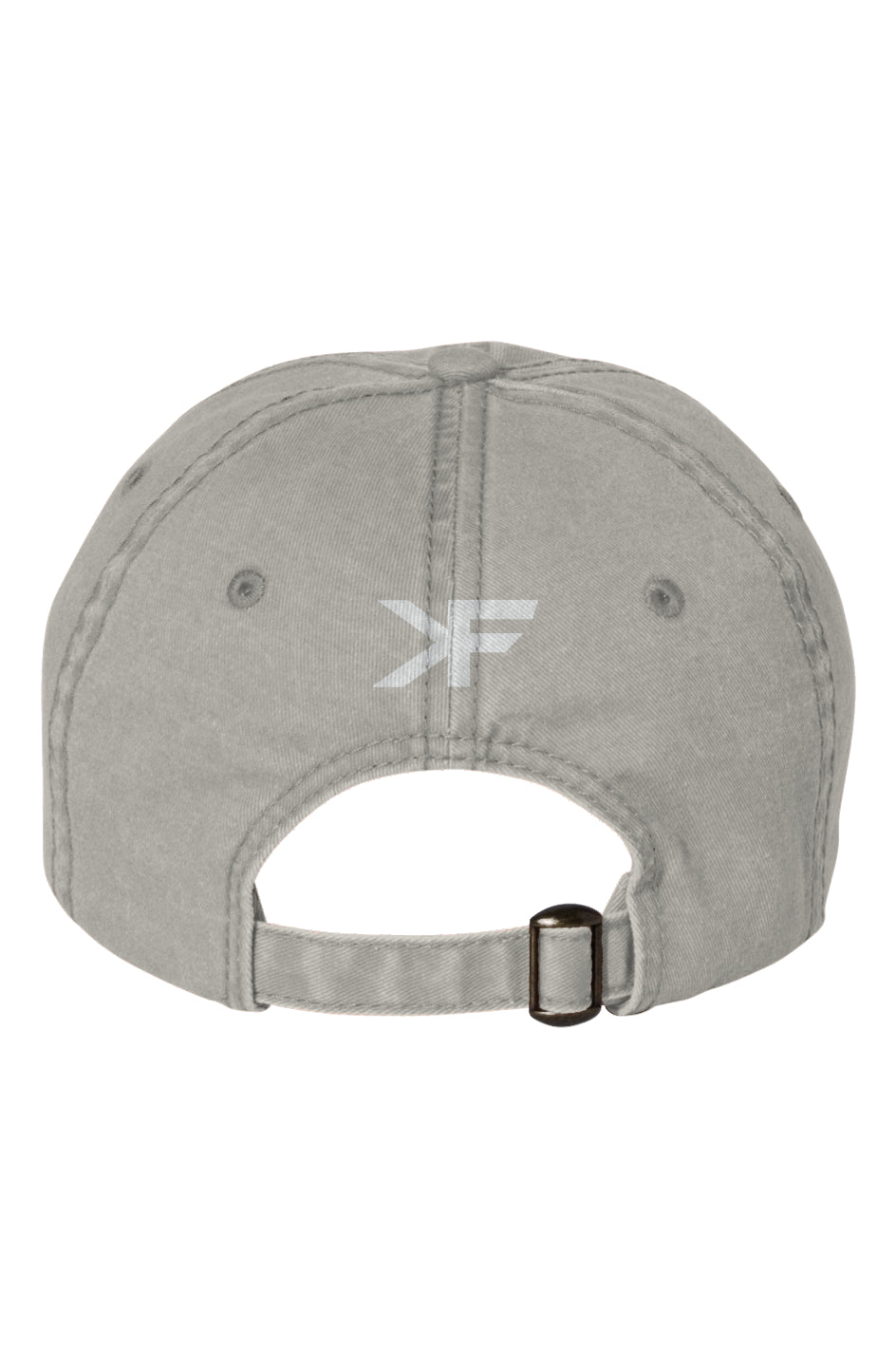 SIGNATURE - 'F' LOGO EMBROIDERED DAD CAP - WHITE ON STONE