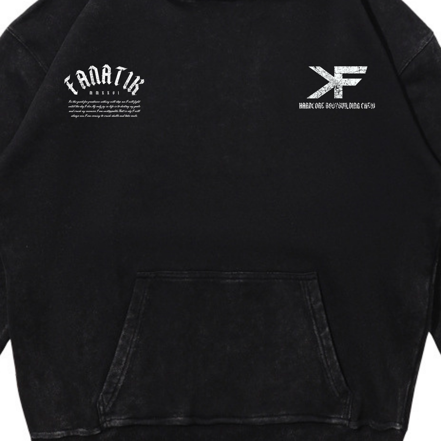 ULTIMATE VICTORY HOODIE ACID WASH BLACK