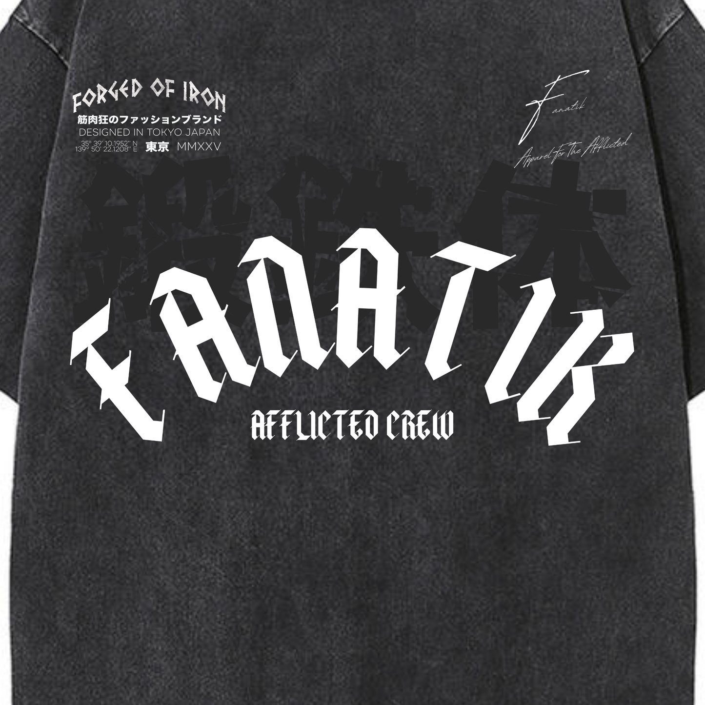 FORGED OF IRON TEE ACID WASH