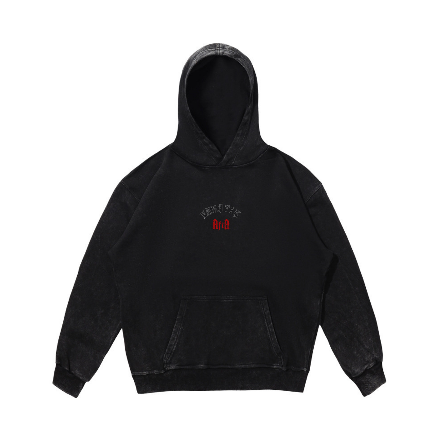LEVERAGE YOUR HATE HOODIE ACID WASH BLACK