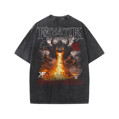 REIGN OF TERROR TEE ACID WASH