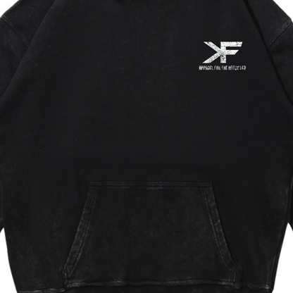 SOUL TAKER HOODIE ACID WASH BLACK