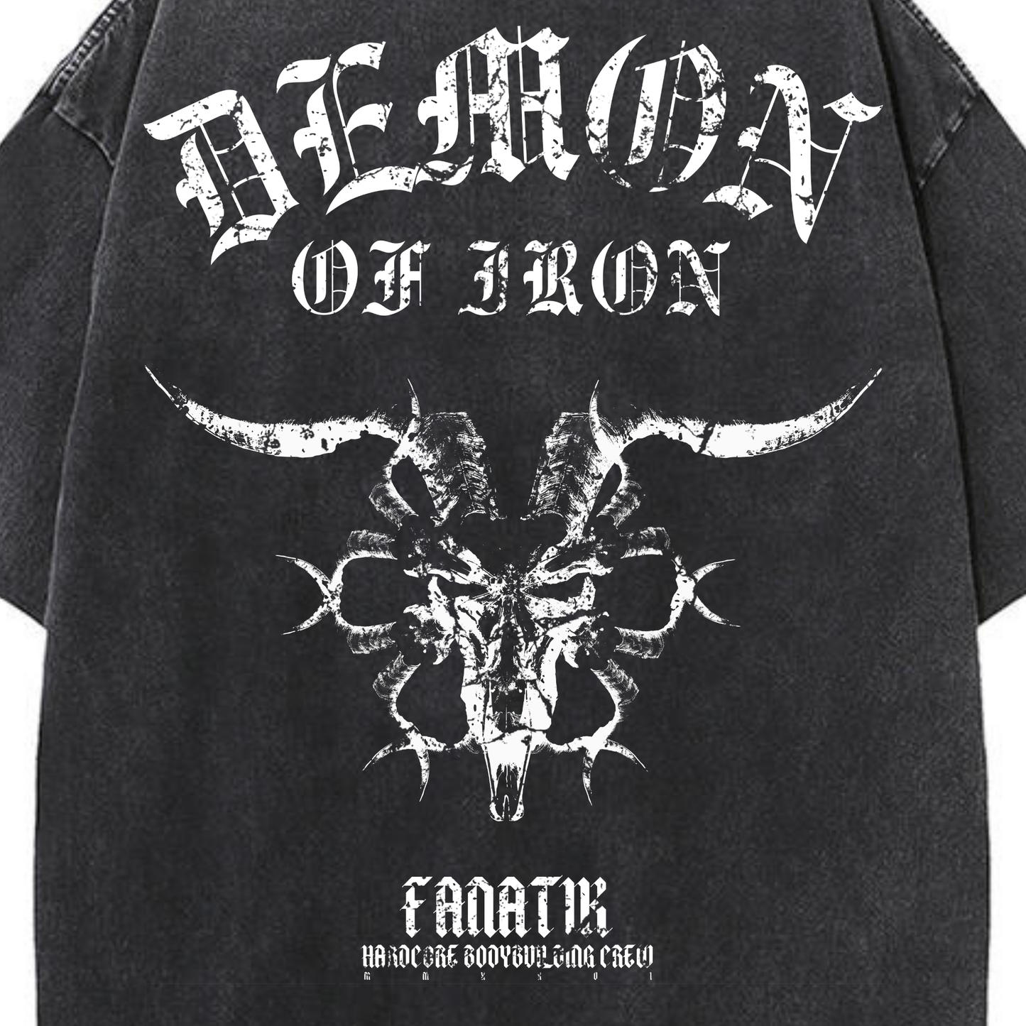 DEMON OF IRON TEE ACID WASH