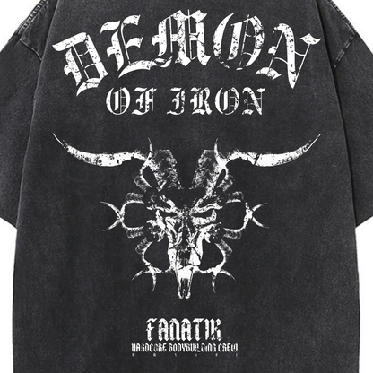 DEMON OF IRON TEE ACID WASH