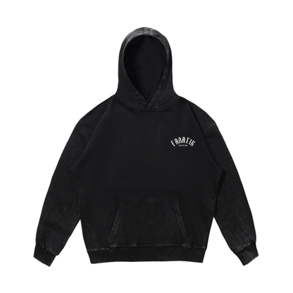 VALIANT VICTORY HOODIE ACID WASH BLACK