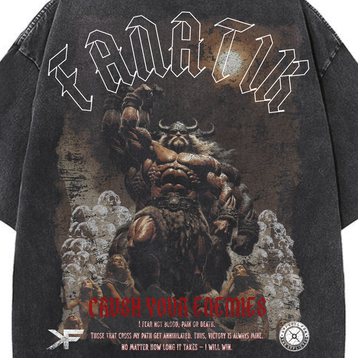 VALIANT VICTORY TEE ACID WASH