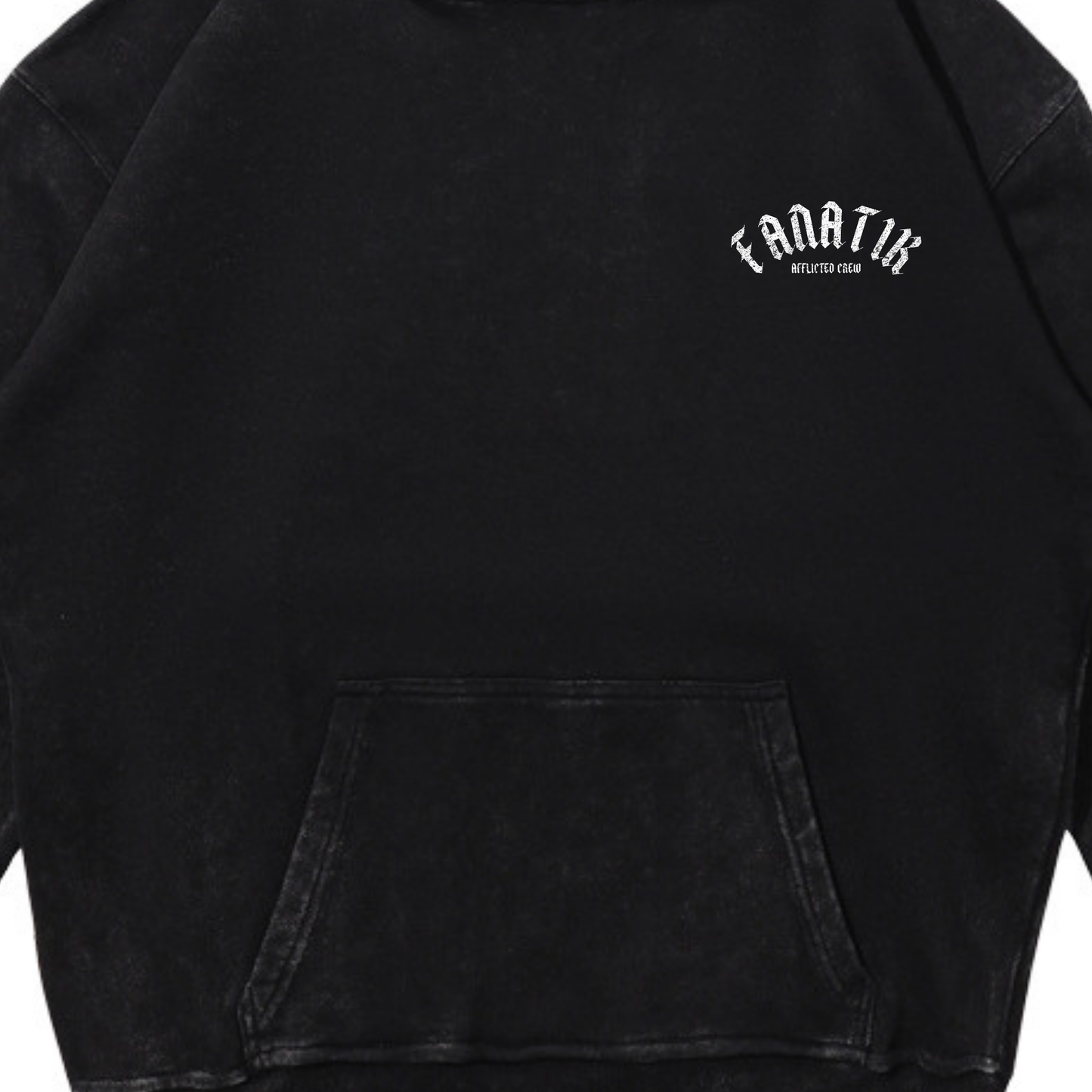 VALIANT VICTORY HOODIE ACID WASH BLACK