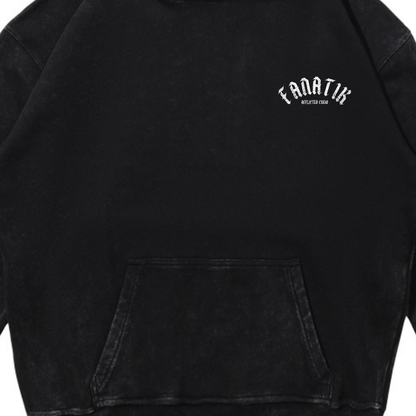 VALIANT VICTORY HOODIE ACID WASH BLACK