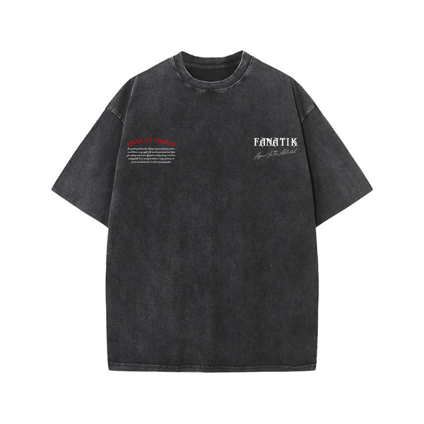 REIGN OF TERROR TEE ACID WASH