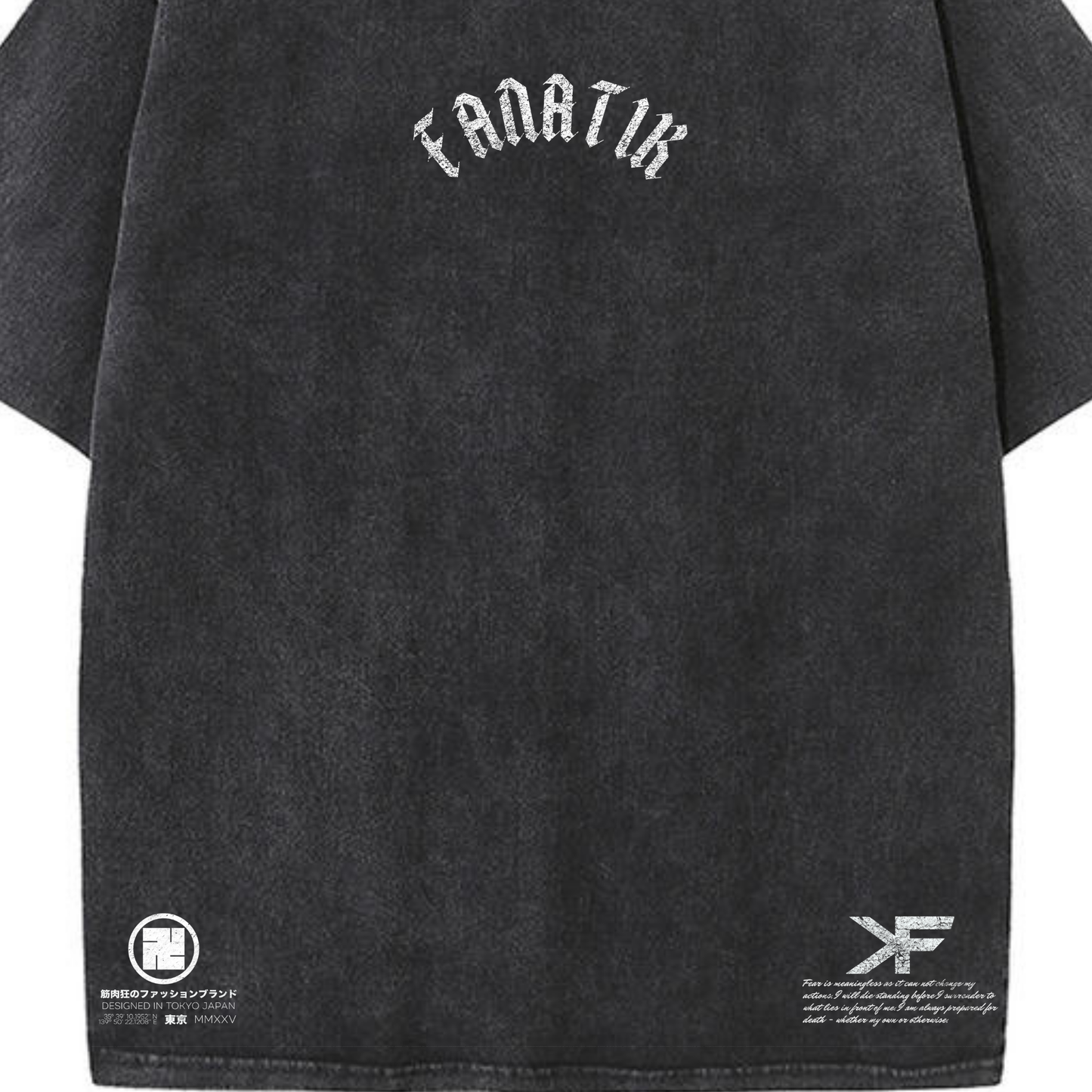 VICTORY OR DEATH TEE ACID WASH