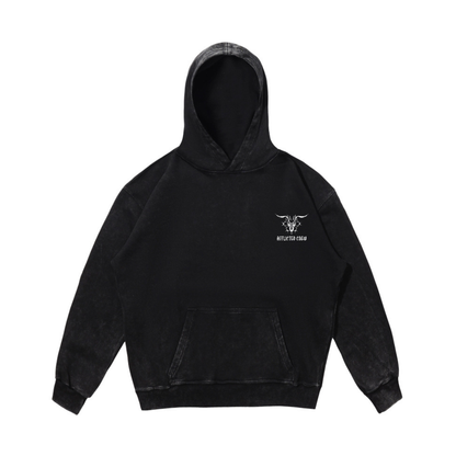 GLORIOUS VICTORY HOODIE ACID WASH BLACK