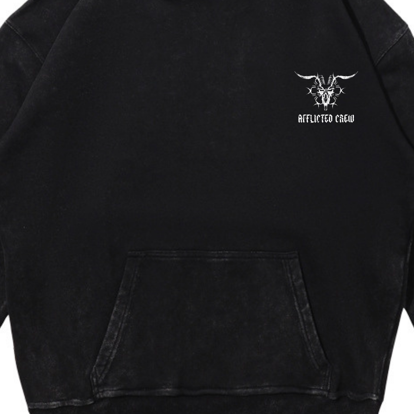 GLORIOUS VICTORY HOODIE ACID WASH BLACK