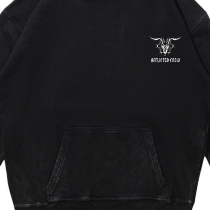 GLORIOUS VICTORY HOODIE ACID WASH BLACK