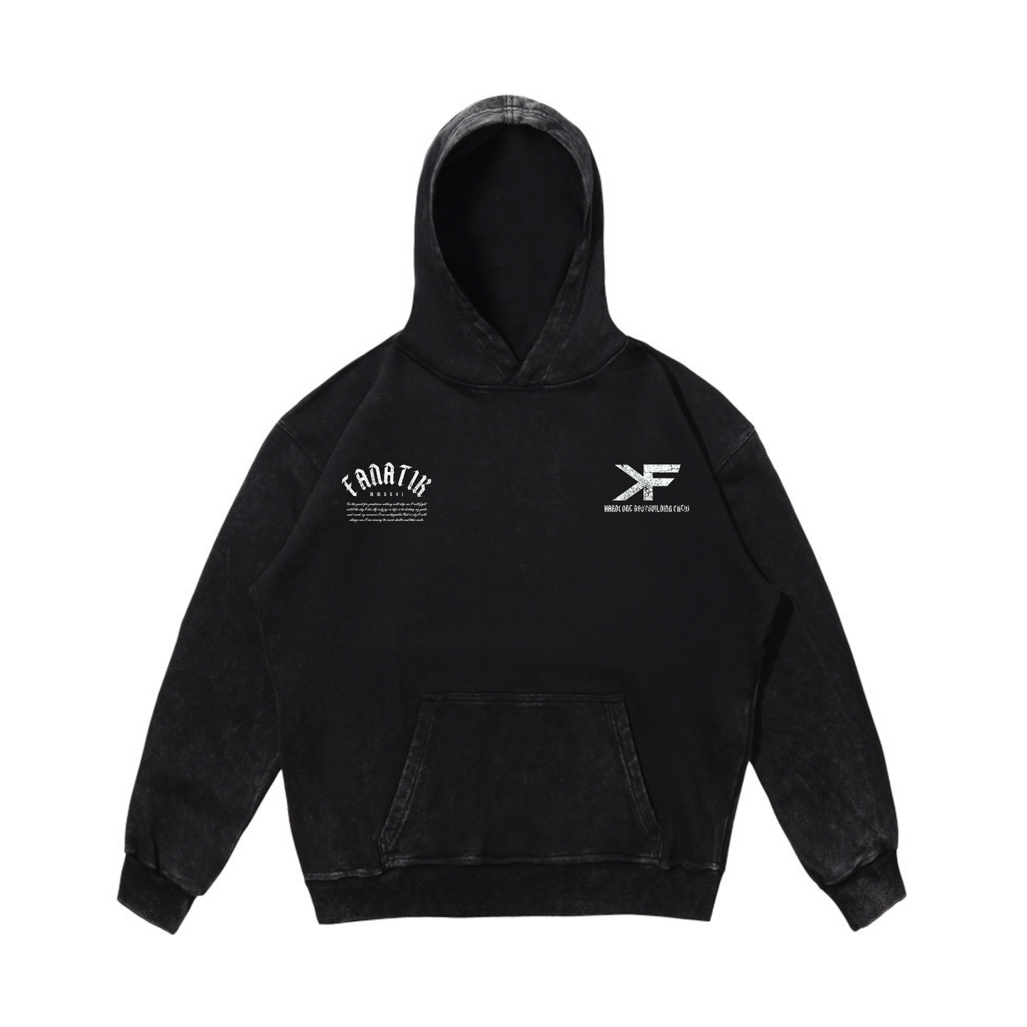 ULTIMATE VICTORY HOODIE ACID WASH BLACK