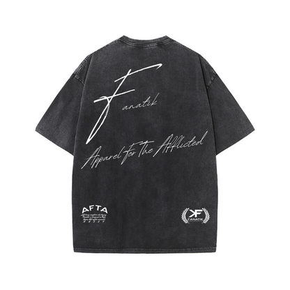 WICKED SIGNATURE TEE ACID WASH