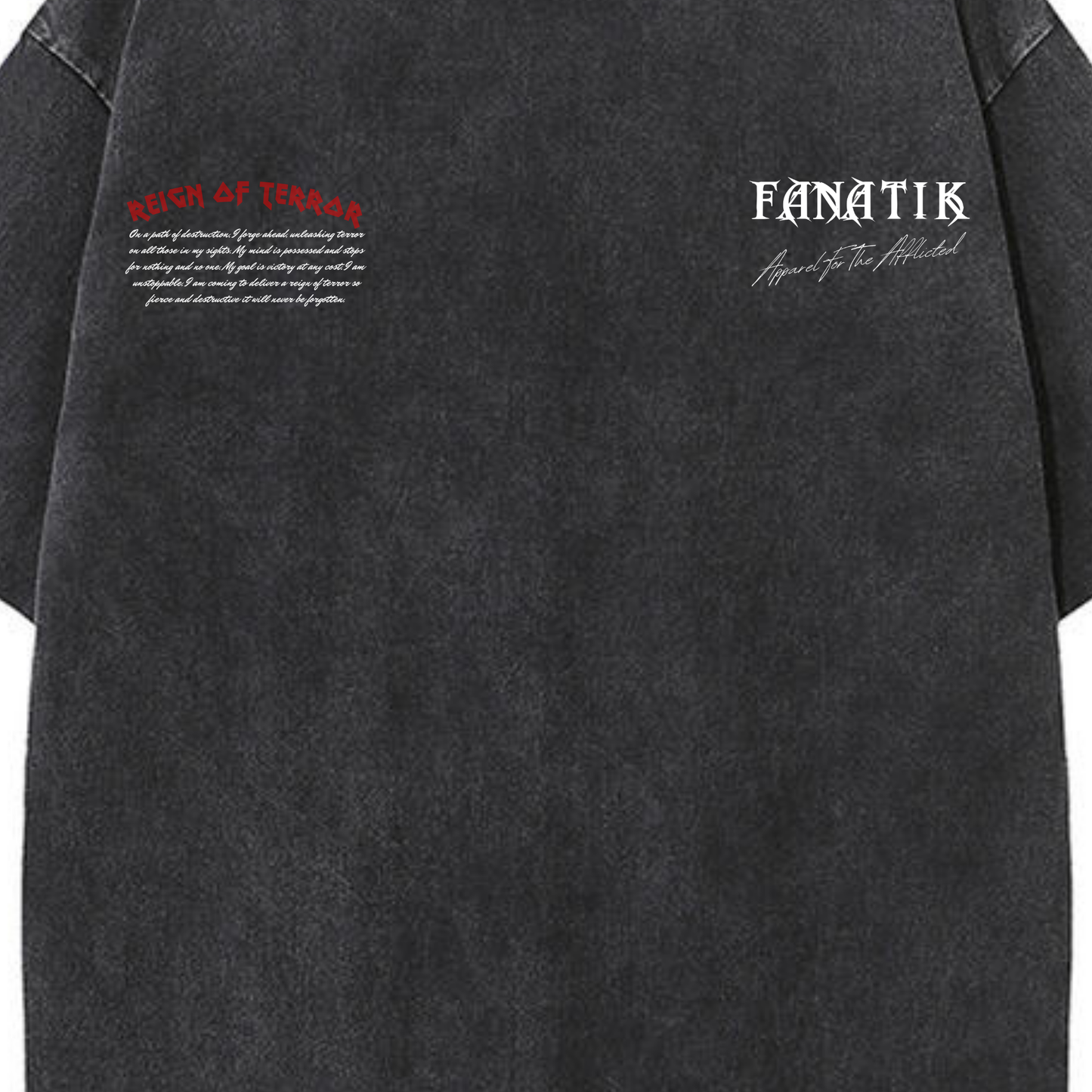 REIGN OF TERROR TEE ACID WASH