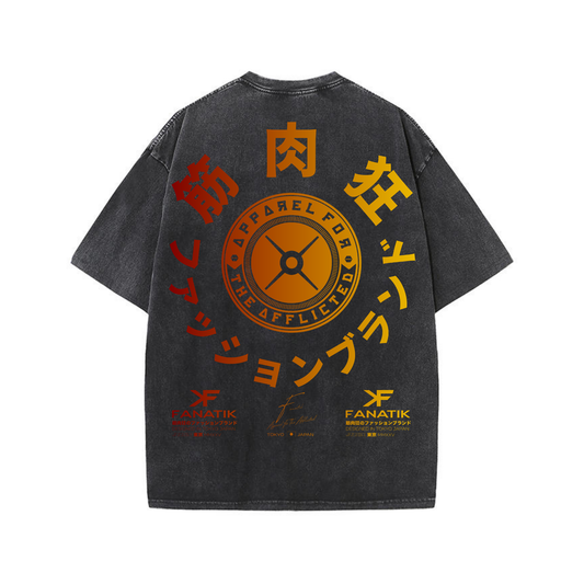 AFTA PLATE ON FIRE TEE ACID WASH