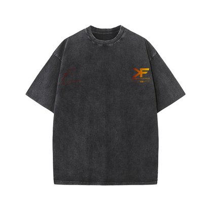 AFTA PLATE ON FIRE TEE ACID WASH