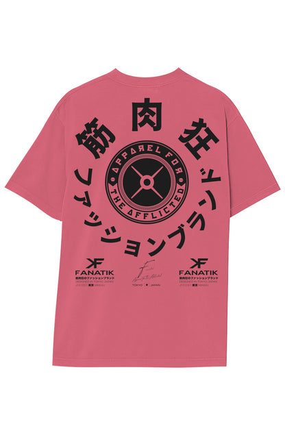 AFTA PLATE LOGO GARMENT DYED T BLACK INK