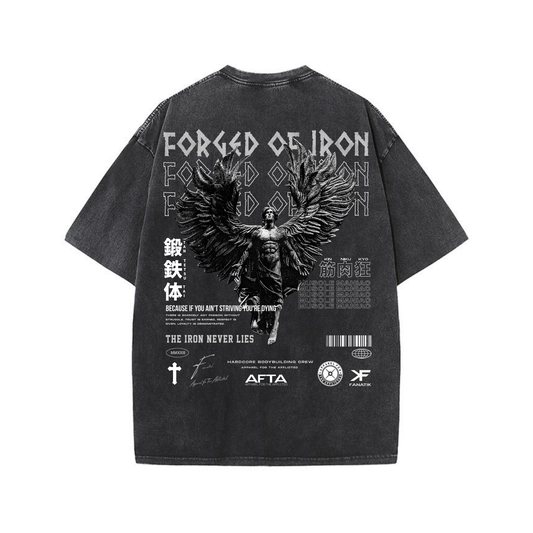 FORGED OF IRON TEE ACID WASH