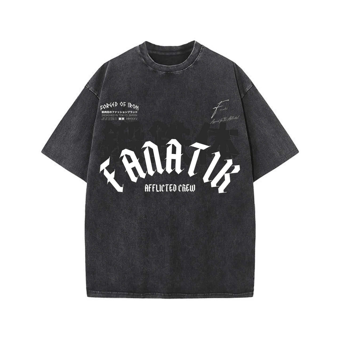 FORGED OF IRON TEE ACID WASH