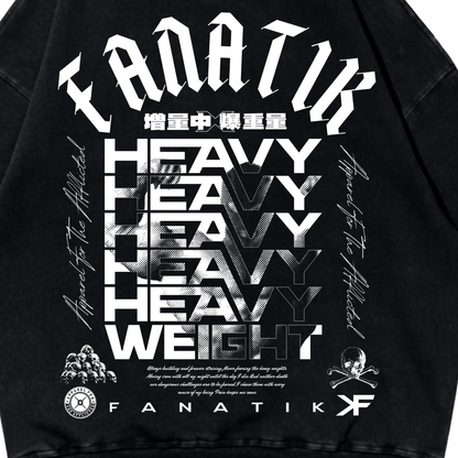 HEAVY WEIGHT HOODIE ACID WASH BLACK