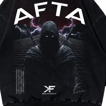 SHADOW SLAYER HOODIE ACID WASH BLACK